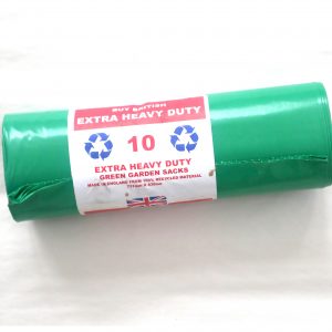 Image of polythene extra heavy duty green garden sacks | Polythene Refuse Sacks | Polythene Manufacturers