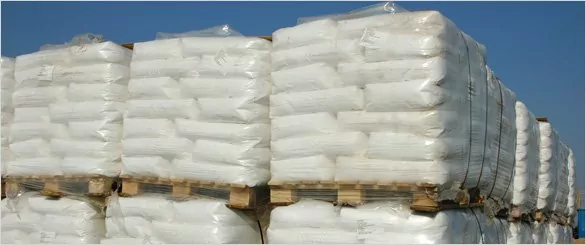Image of Polythene Shrink Pallet Covers wrapped around pallets.